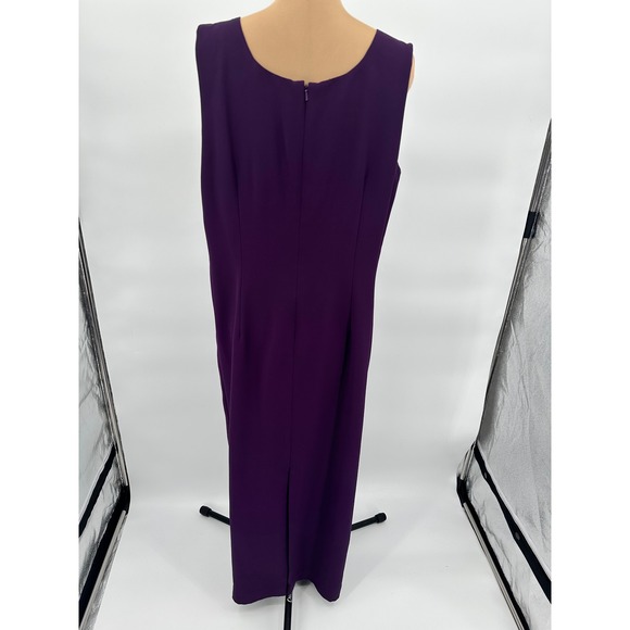 Montage by Mon Cheri Purple Maxi Dress Sleeveless Evening Formal Party - Picture 2 of 10